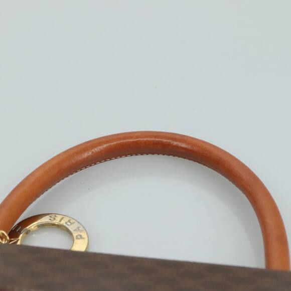 CELINE Macadam Canvas Hand Bag Pvc Leather Brown - Picture 8 of 12